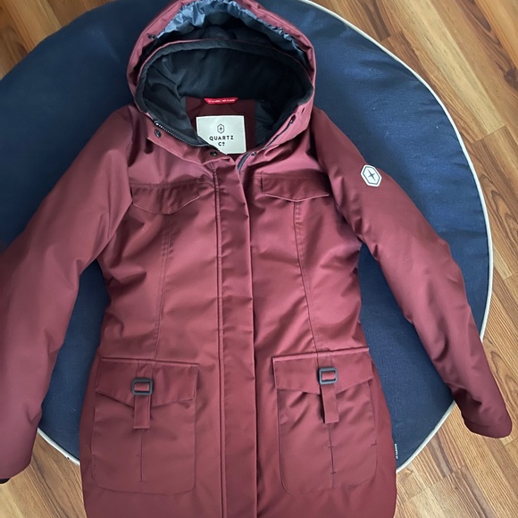 QUARTZ CO.
'DORSET' COAT (PARKA) 
100% Canadian White Duck - Picture 3 of 6